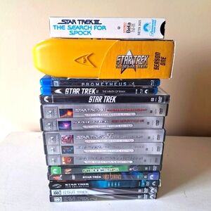Massive Star Trek Blu DVD And BETA TAPE MOVIES / SERIES RETRO SCIENCE FICTION